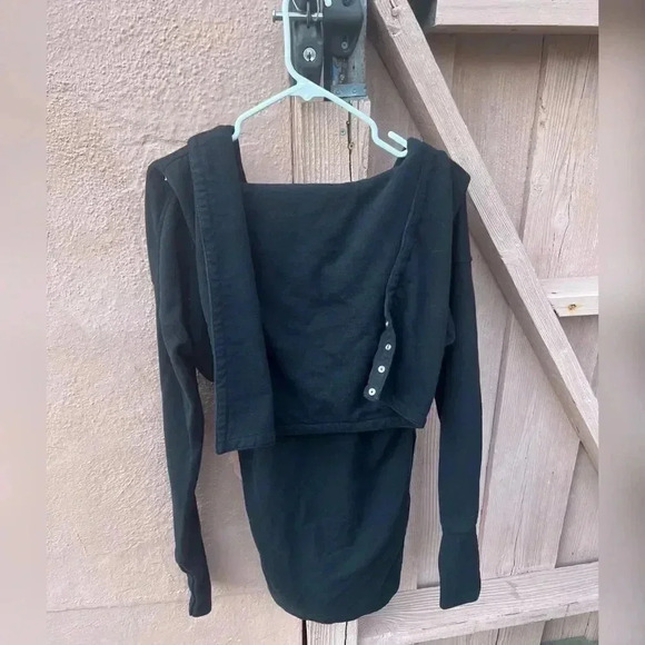 Rare Norma Kamali Everlast Black Snap Closure Jacket - Picture 2 of 4